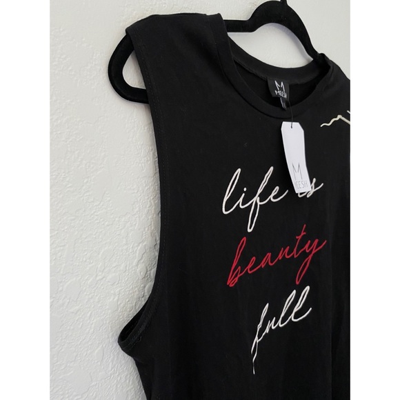 NWT ‘Life Is Beauty Full’ muscle tank - Picture 4 of 7